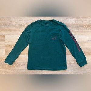 Vineyard Vines Boys Vintage Whale Long-Sleeve Pocket Tee